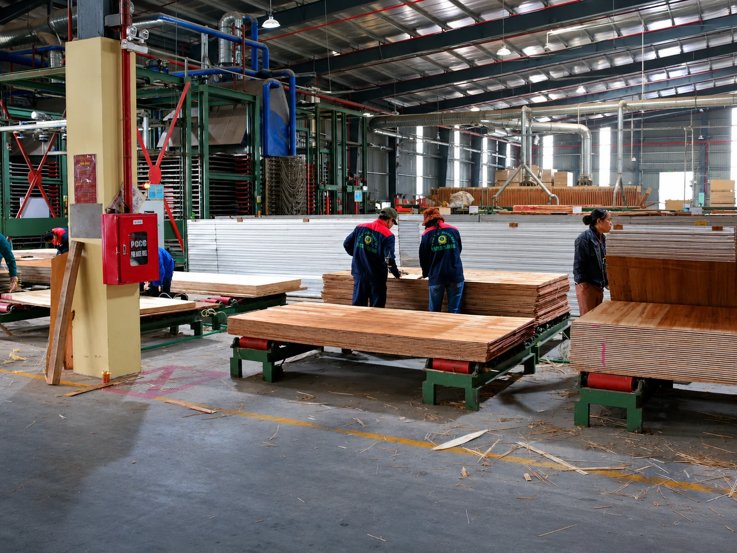 Plywood machinery and working zone Tuyen Quang