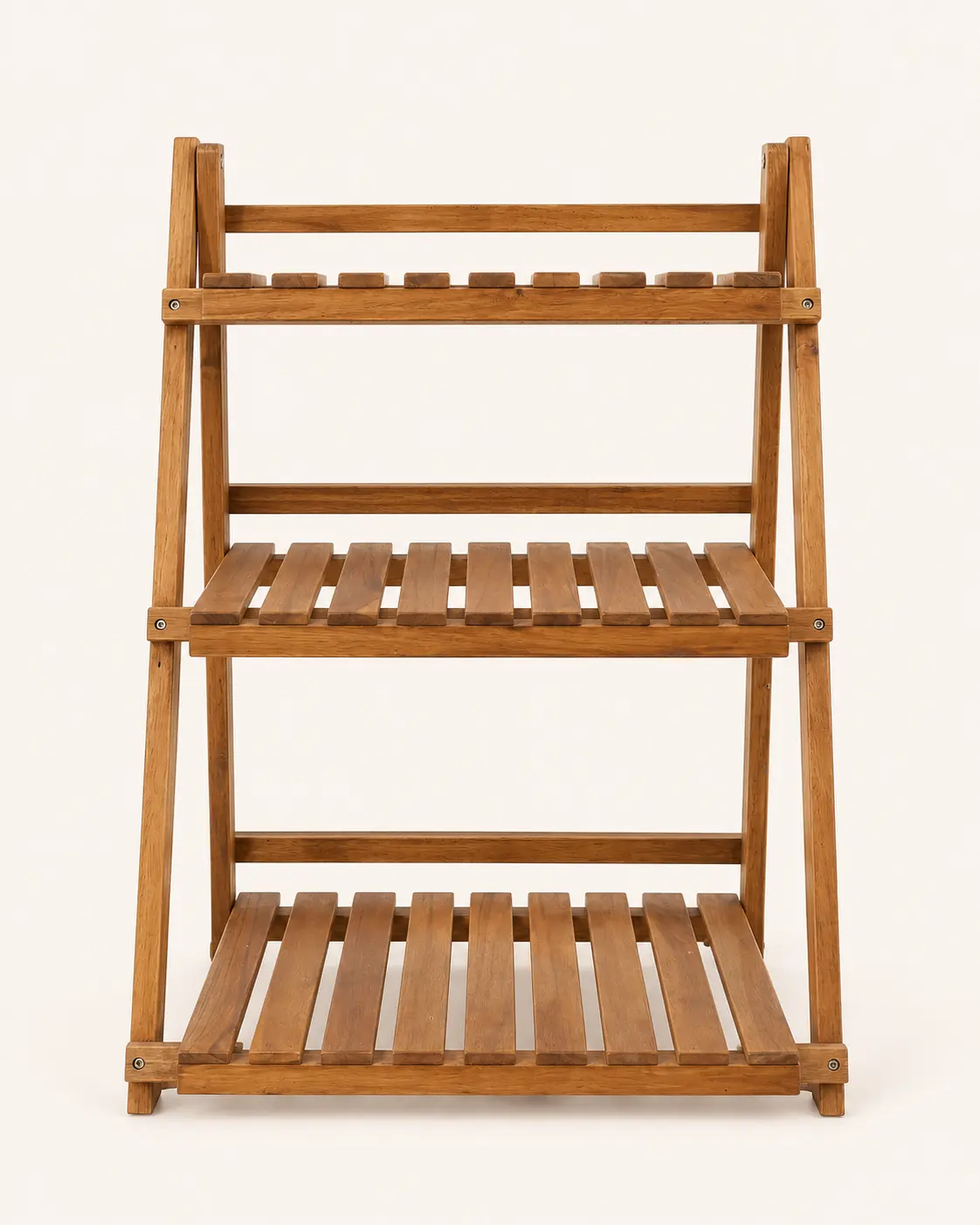 Acacia A-Frame 3-Tier Shelf