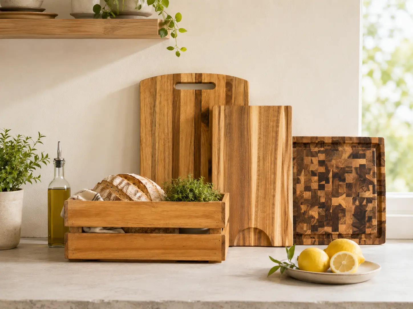 Acacia Wood Grain Detail